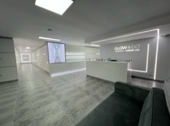Glow & Go clinic reception in Lahore